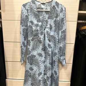 Sandro silk mid dress 36